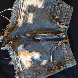 Denim shorts